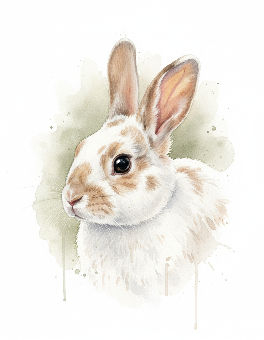 Realistic Watercolor Digital examples - Example 1