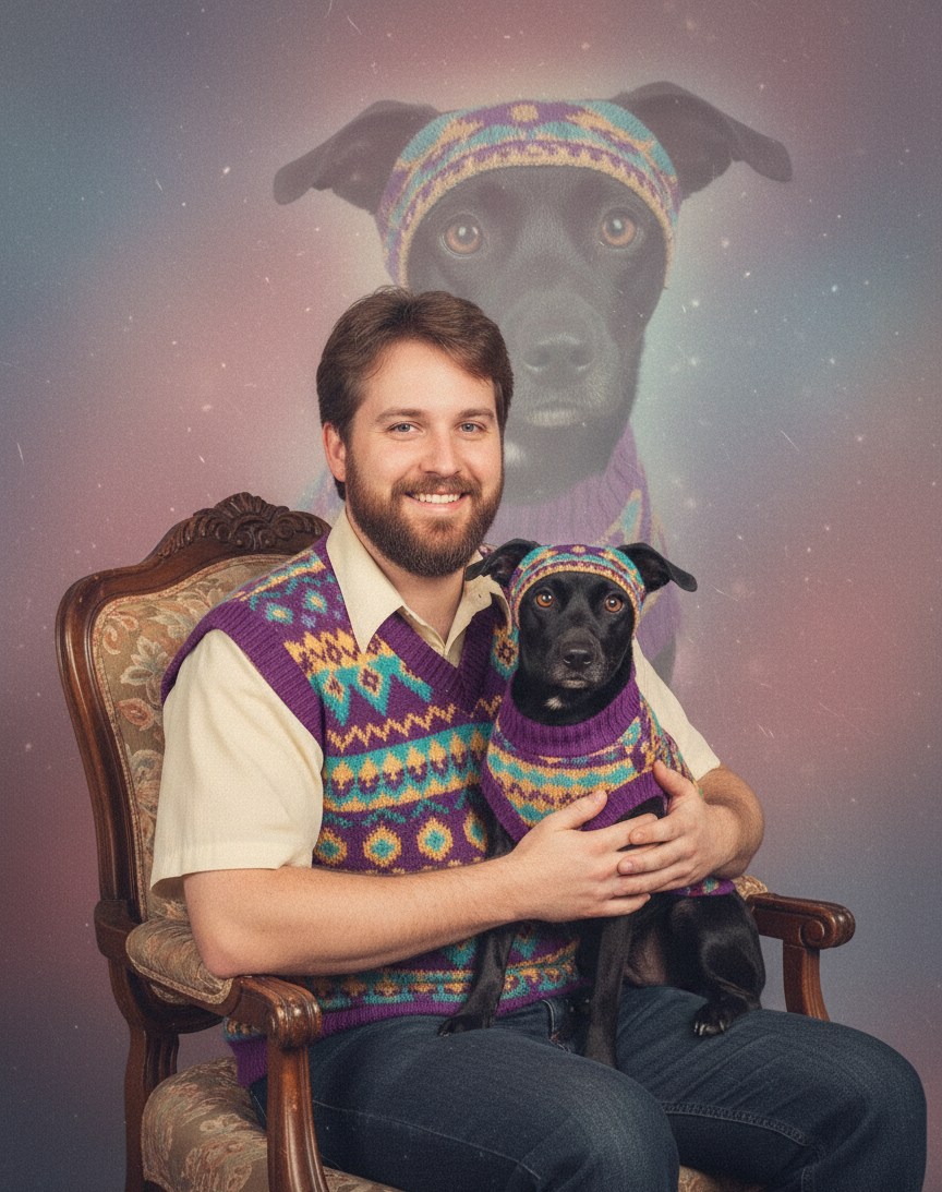 80s Studio Portrait style examples - Example 1