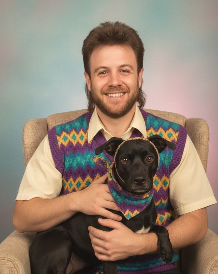 80s Studio Portrait Digital examples - Example 1